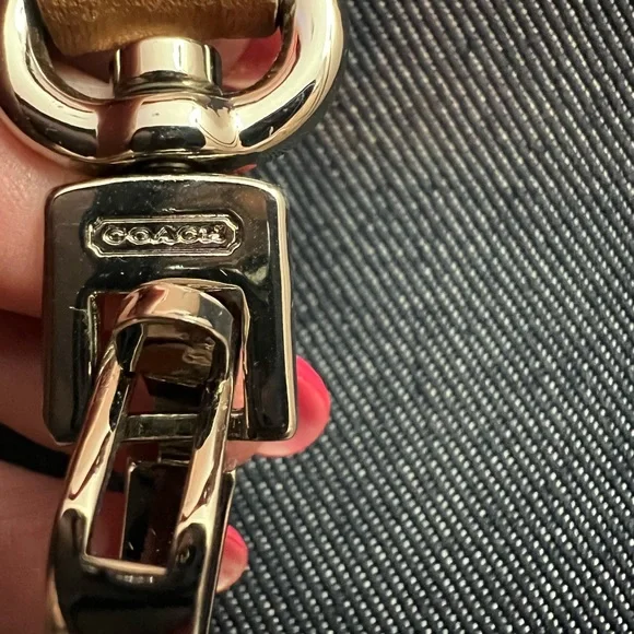 Coach J3K 8932 Y2K Denim and Tan leather Hobo Bag with red tag EUC - Picture 2 of 16